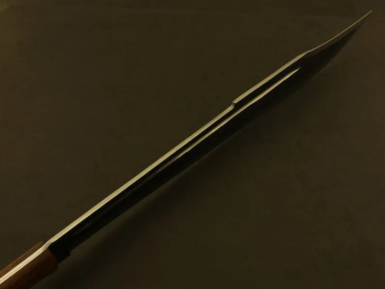 26" Timber Tinge Machete Bushcraft & Camping Machete (D2 Steel, Spring Steel are available) with Custom Blade Material Variations-Bushcraft Machete