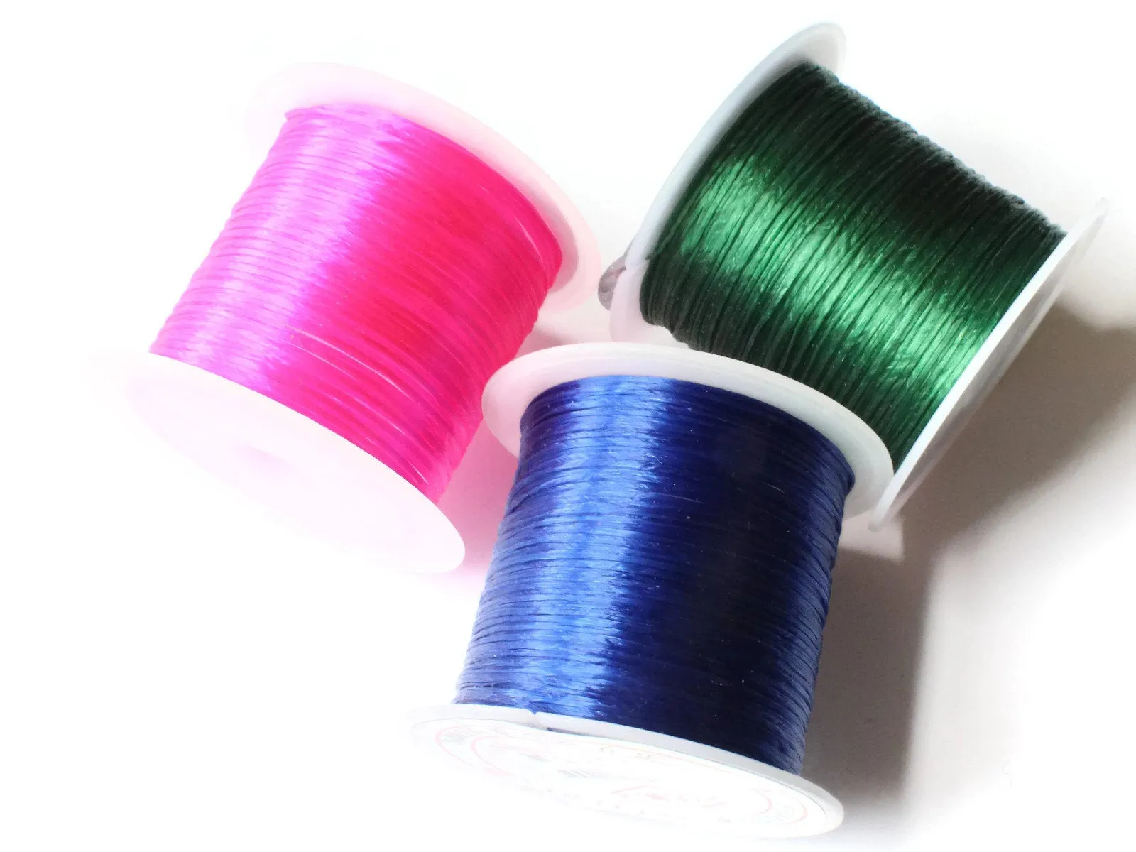 3 Rolls Thread Mixed Elastic Cord 0.8mm Elastic Thread 10 Meters per roll