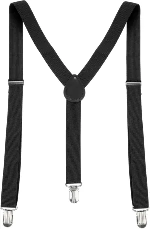 Allegra K Women's Suspenders Metal Clips Adjustable Elastic Band Y Shaped Suspender