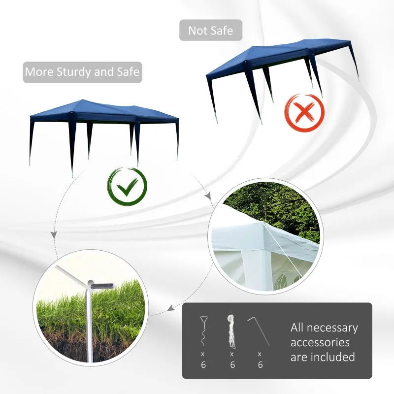 Blue Water Resistant Pop Up Gazebo