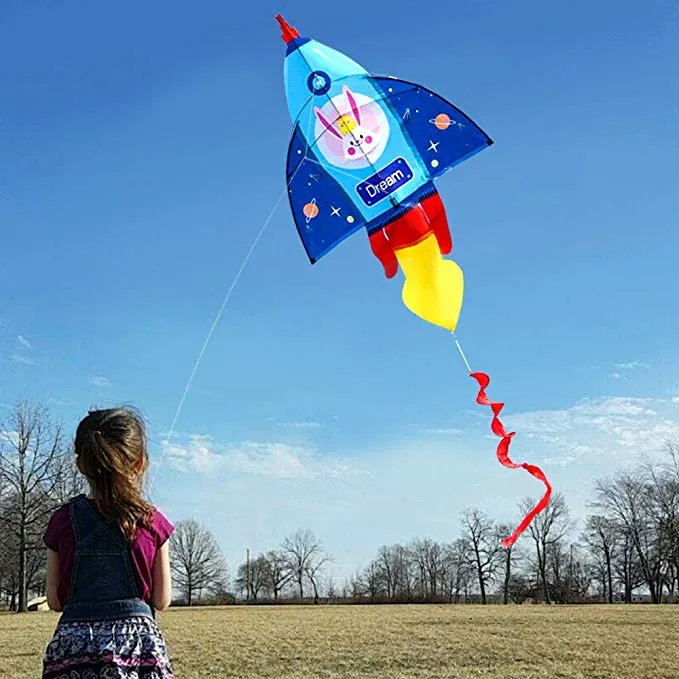 colorful rocket kite for kids