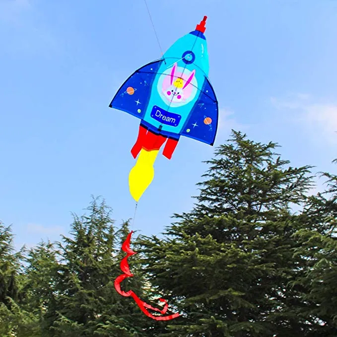 colorful rocket kite for kids
