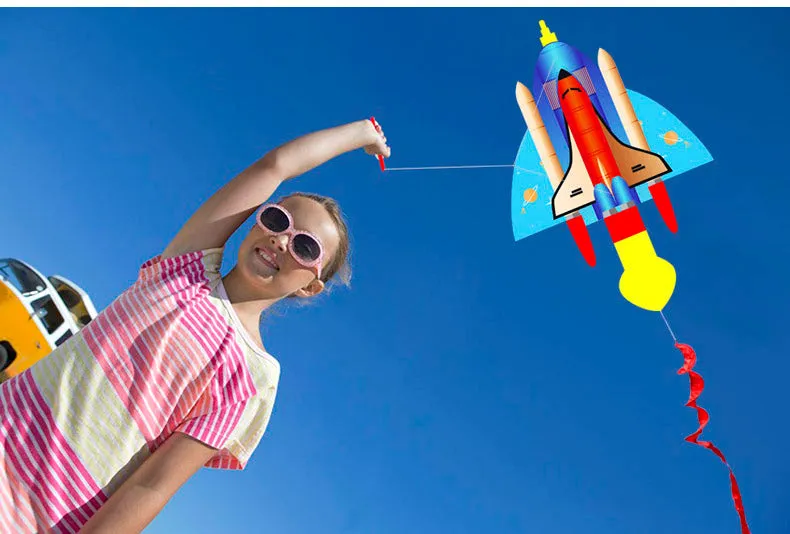 colorful rocket kite for kids