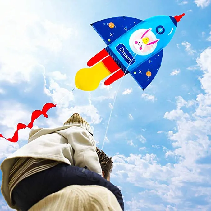 colorful rocket kite for kids