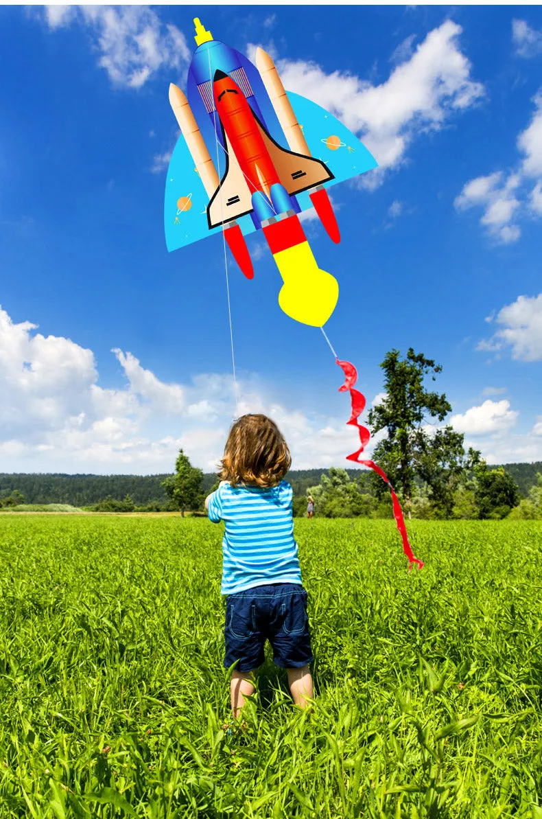 colorful rocket kite for kids
