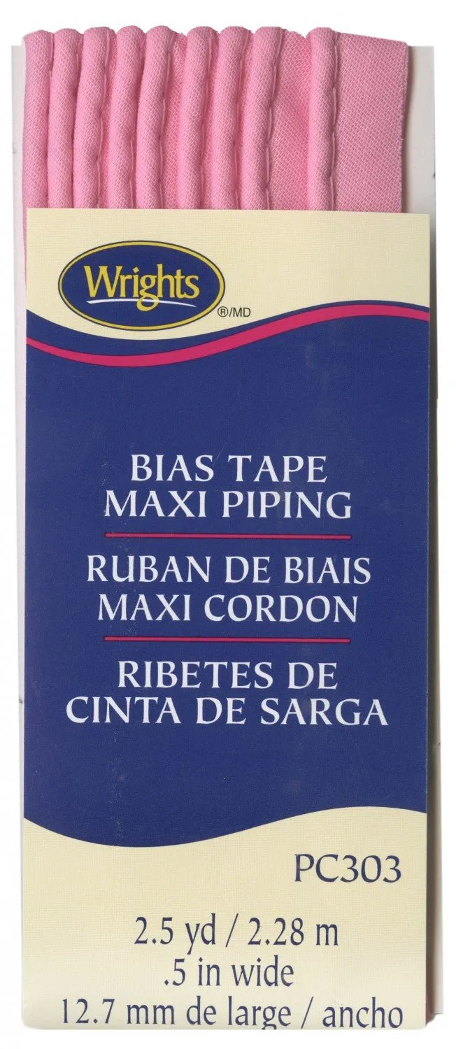 Corded Piping from Bias Tape - 23 COLOURS (1/2" wide)
