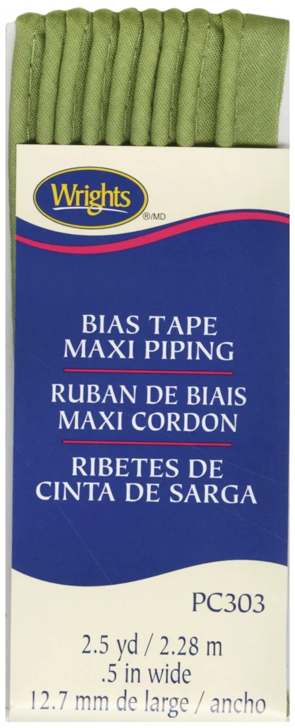 Corded Piping from Bias Tape - 23 COLOURS (1/2" wide)