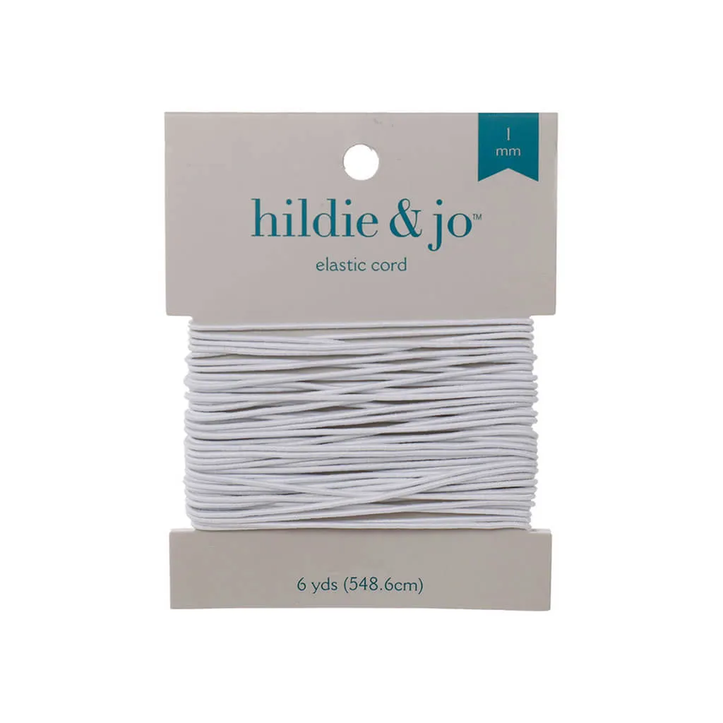 Cords & More Thick Elastic Cord White