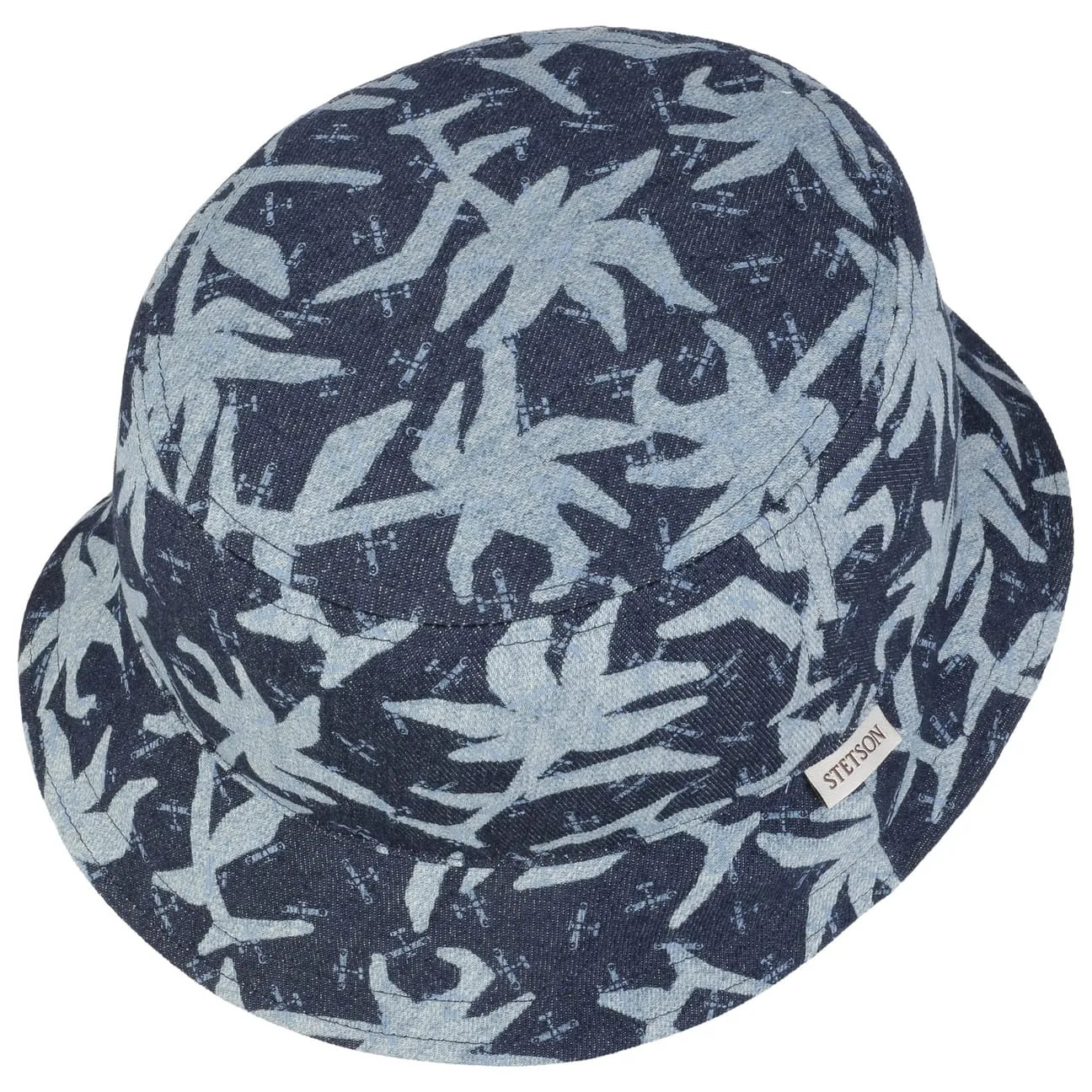 Denim Print Bucket Hat by Stetson