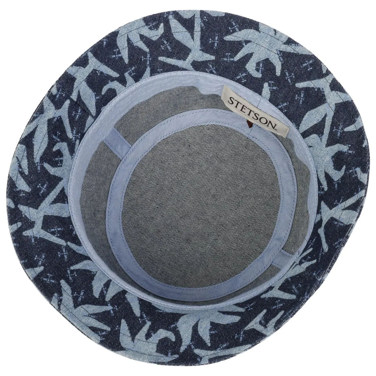 Denim Print Bucket Hat by Stetson