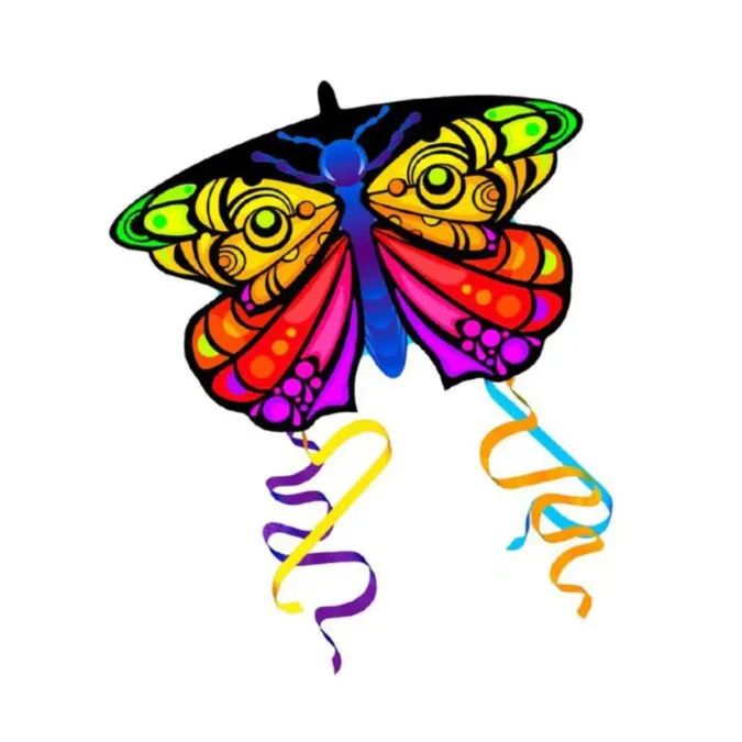 Eolo KITE'S READY 2 FLY-POP UP MINI NYLON SHAPE-BUTTERFLY-PATENTED POPUP SYSTEM-KITE TOTE