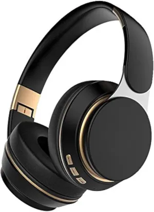 FG-07 Wireless Gaming Headset, Lightweight, Comfortable,Memory Foam & Premium Leatherette Ear Cushions, Stereo Headphones, Gaming Headphones with Mic for Mobile Device (Black)