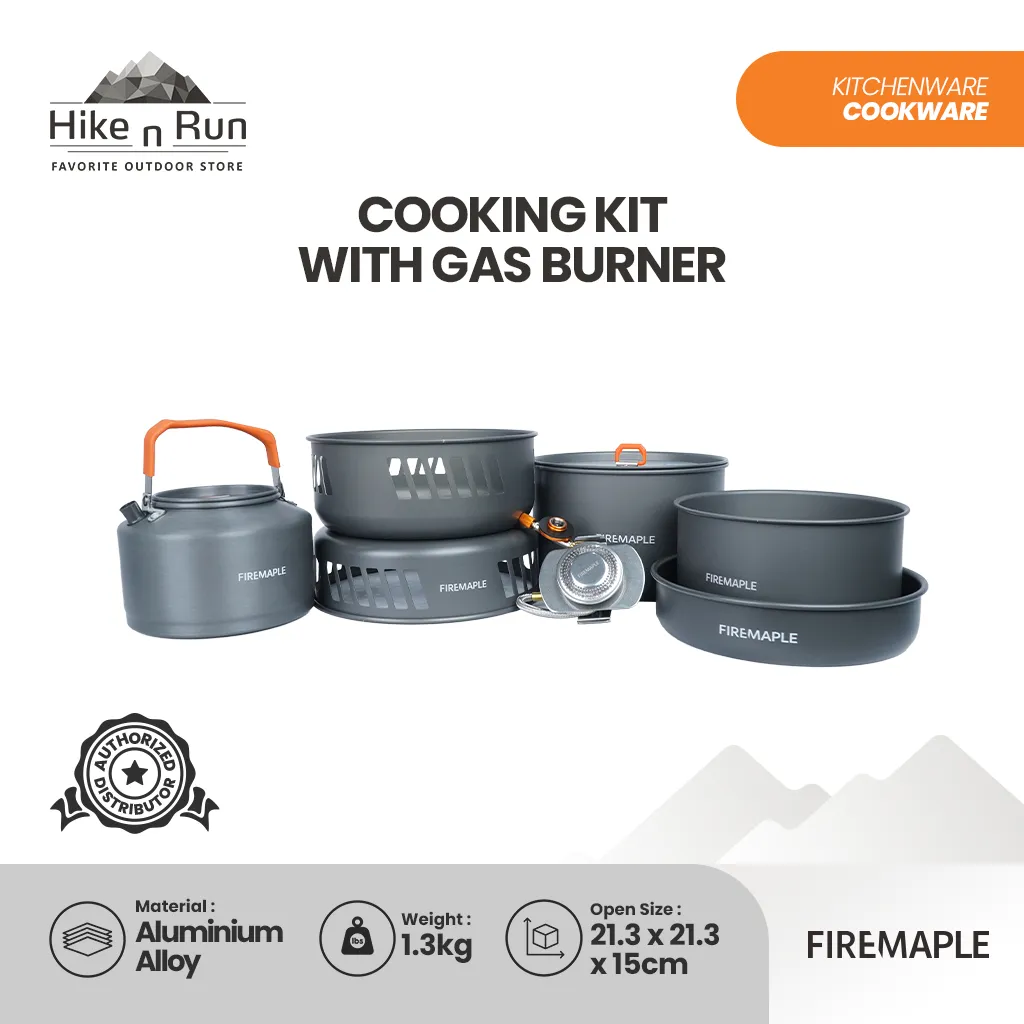 Firemaple Set Alat Masak Gas Burner