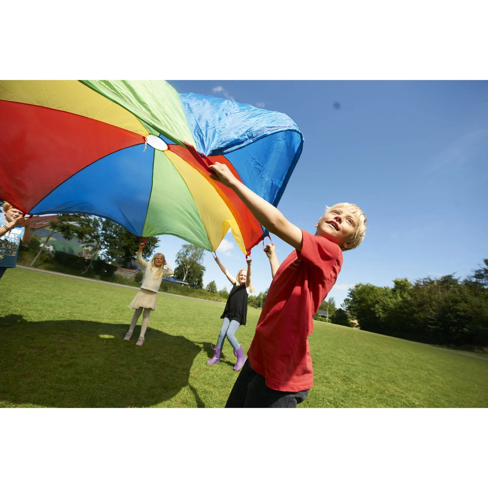 GONGE 6' Multi-Player Outdoor Play Parachute for Physical Education