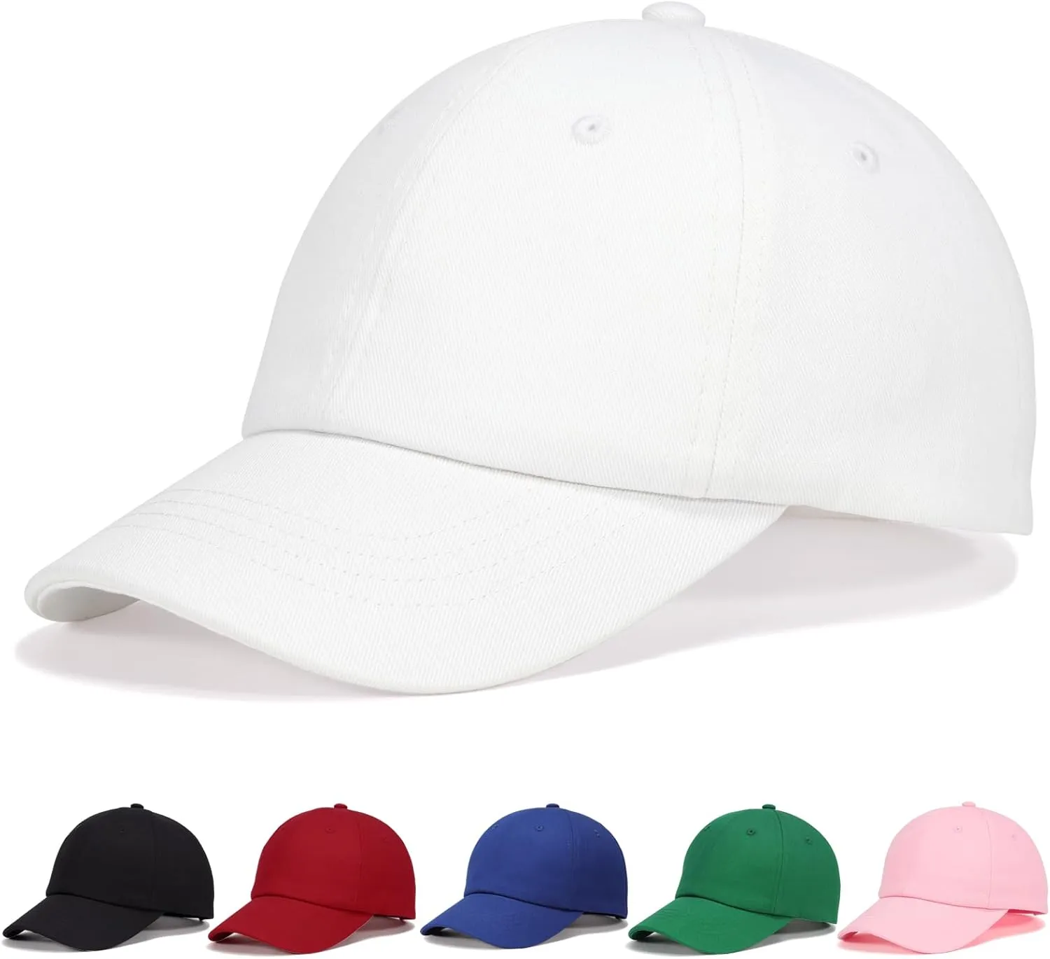 Kids Baseball Cap for Age 2-6,Adjustable Cotton Golf Hat for Boys & Girls