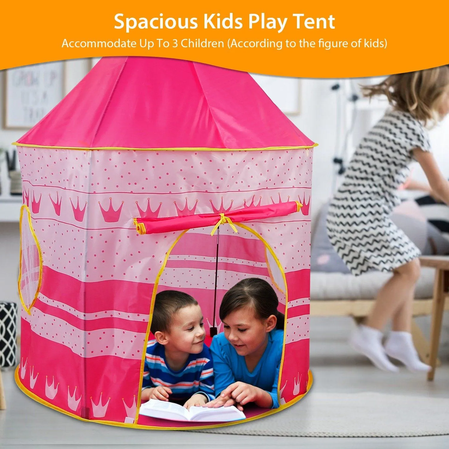 Kids Foldable Pop Up Play Tent