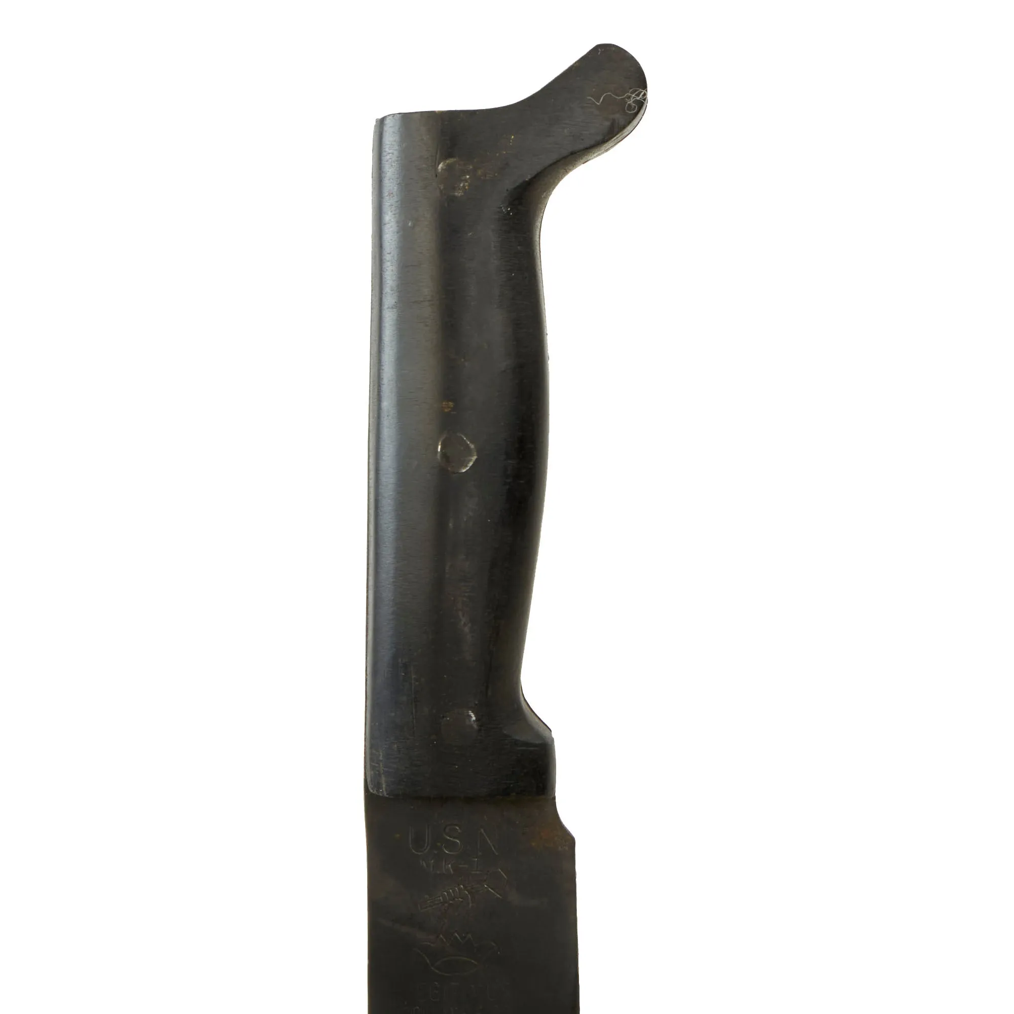 Original U.S. WWII US Navy Mk I Legitimus Collins & Co Machete Dated 1944 With Correct USN Marked Scabbard