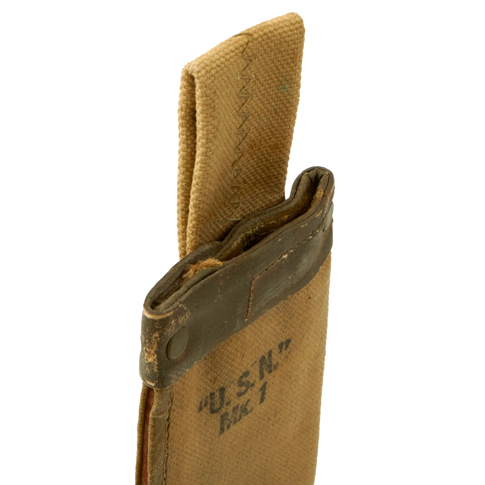 Original U.S. WWII US Navy Mk I Legitimus Collins & Co Machete Dated 1944 With Correct USN Marked Scabbard