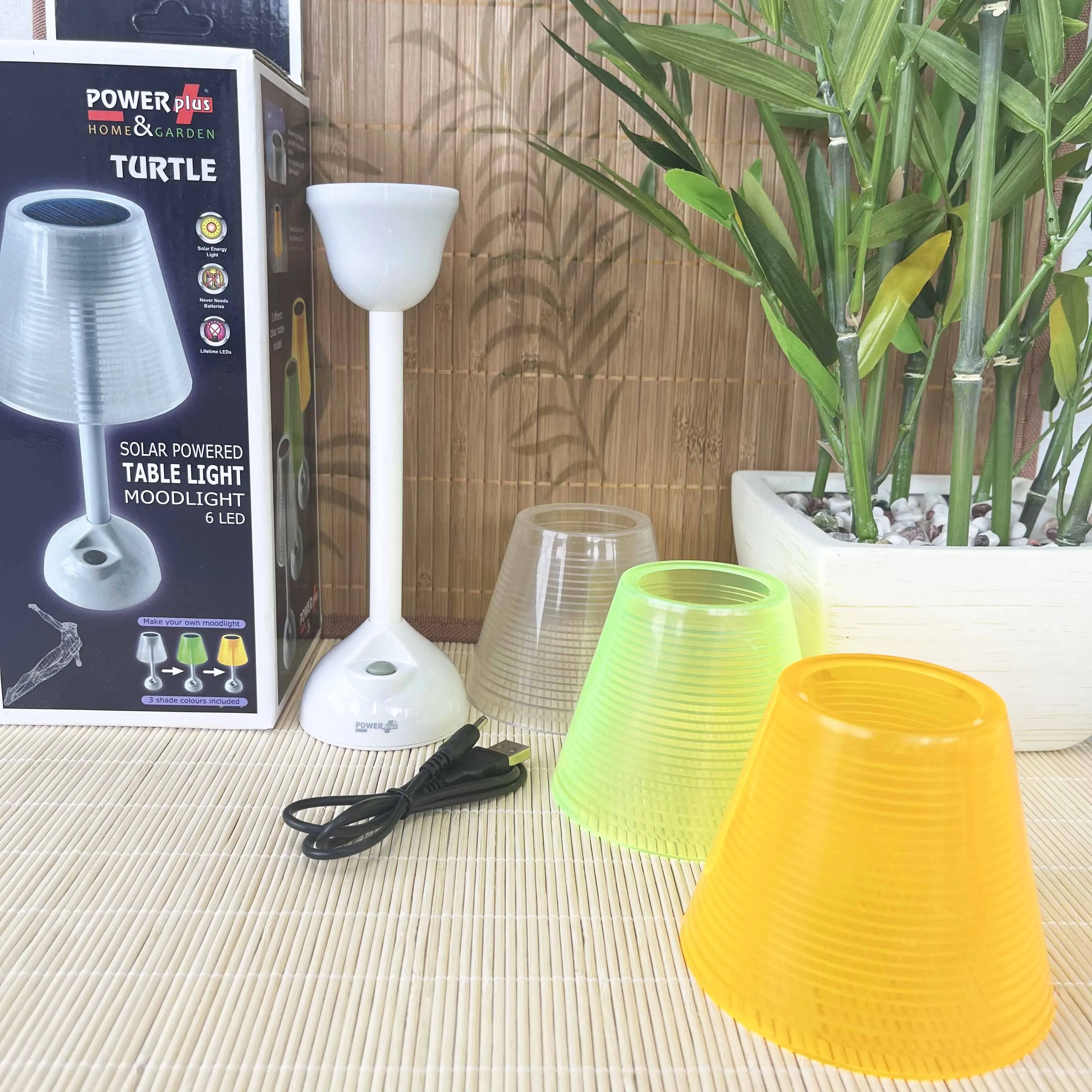 POWERplus Turtle Solar Powered LED Table Lamp