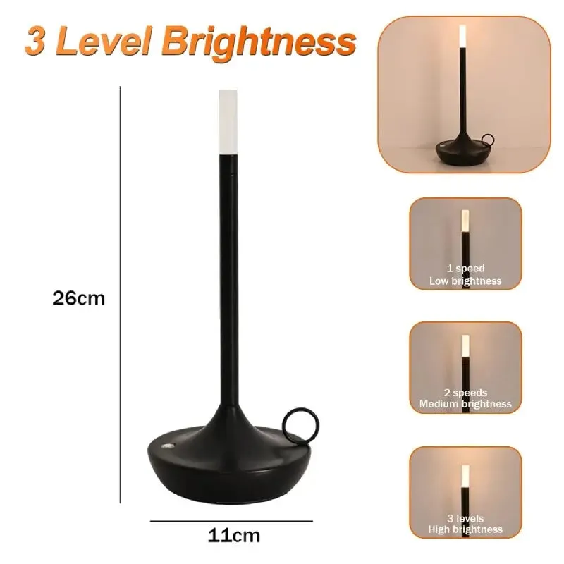 Rechargeable Waterproof LED Candlelight Camper Lamp