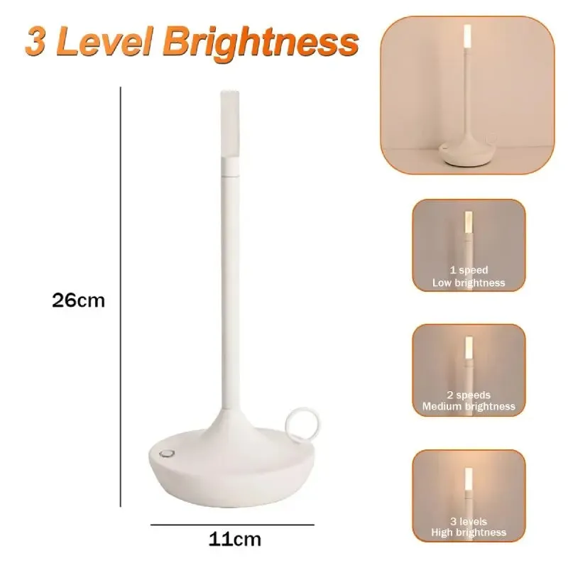 Rechargeable Waterproof LED Candlelight Camper Lamp
