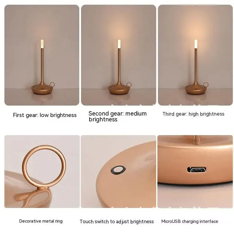 Rechargeable Waterproof LED Candlelight Camper Lamp