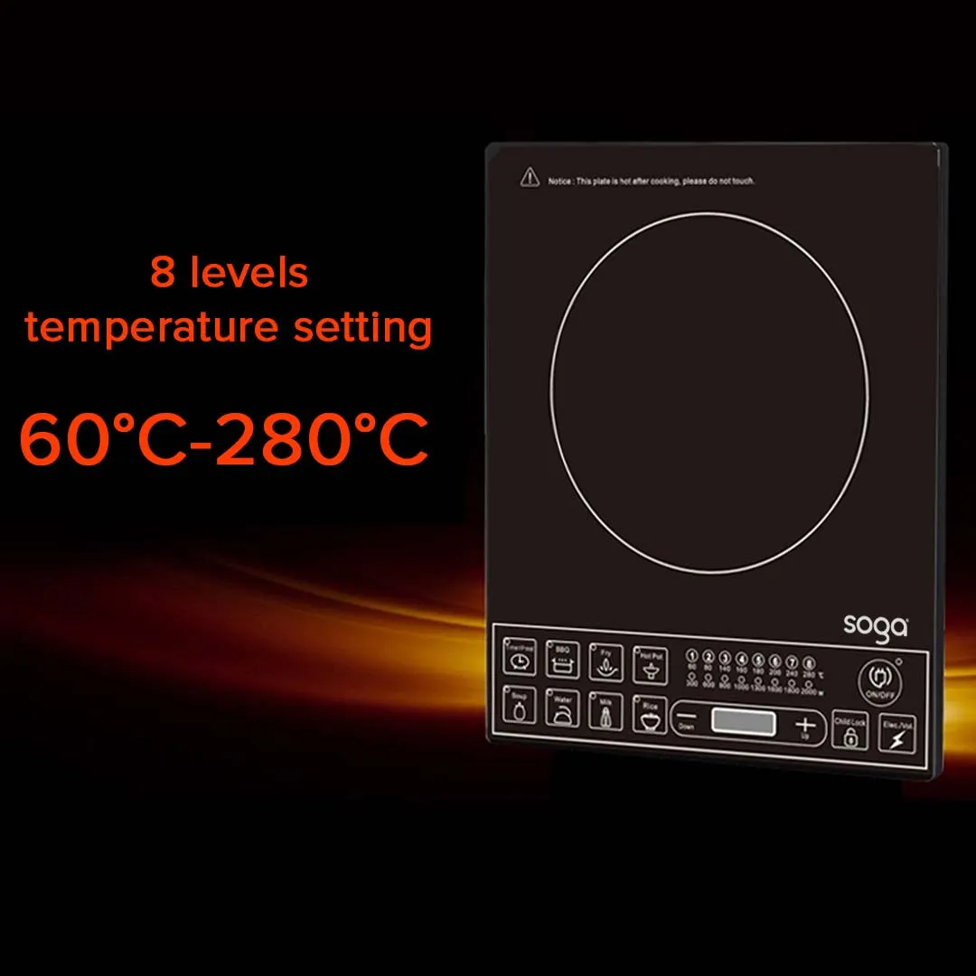 Smart Induction Cooktop Set Premium with 30cm Stainless Steel Induction Casserole Cookware