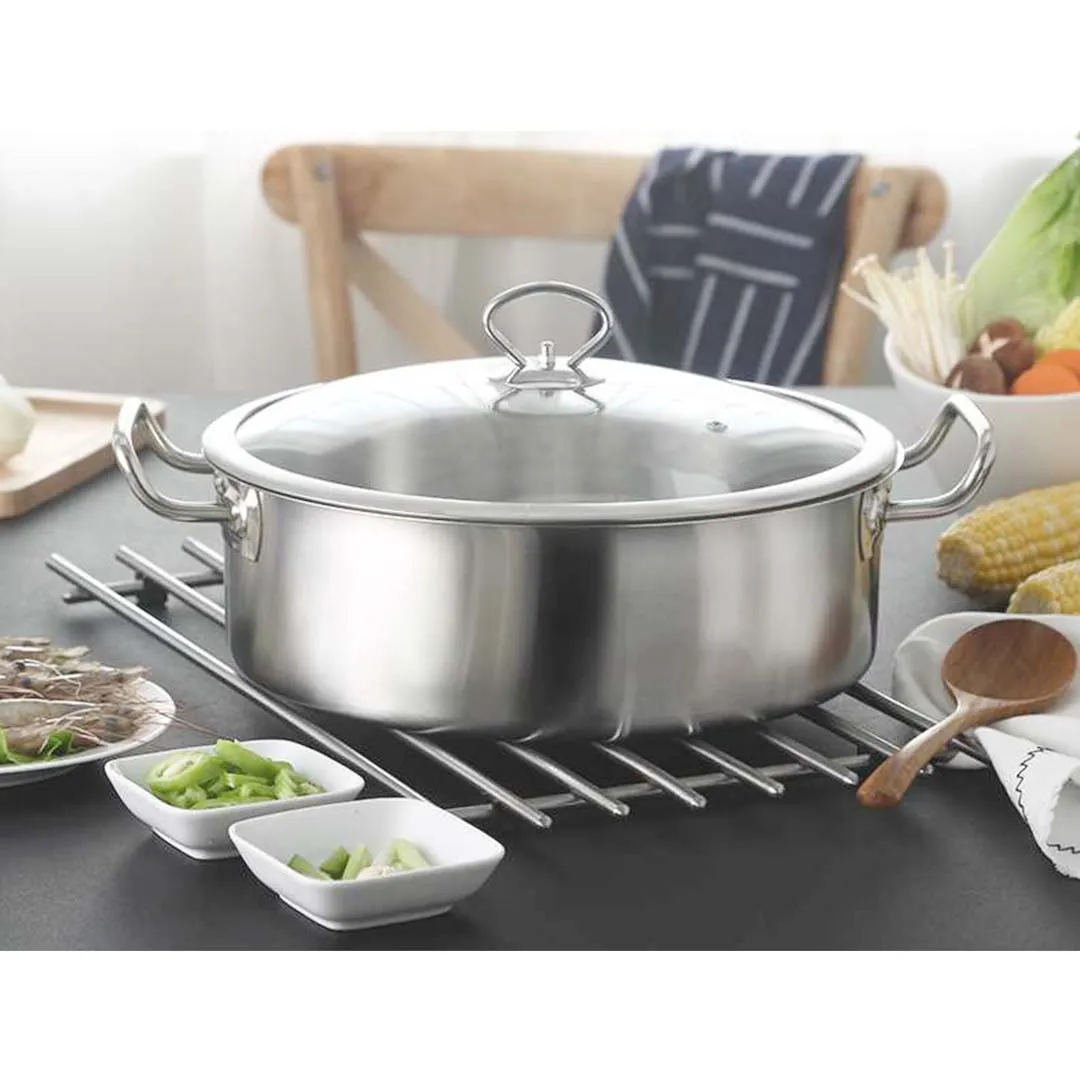 Smart Induction Cooktop Set Premium with 30cm Stainless Steel Induction Casserole Cookware