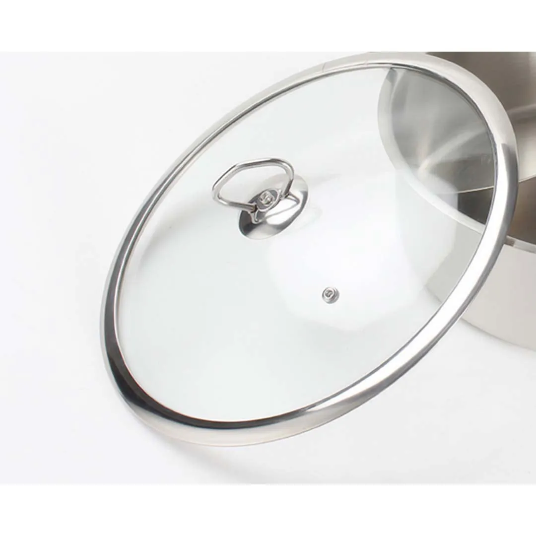 Smart Induction Cooktop Set Premium with 30cm Stainless Steel Induction Casserole Cookware