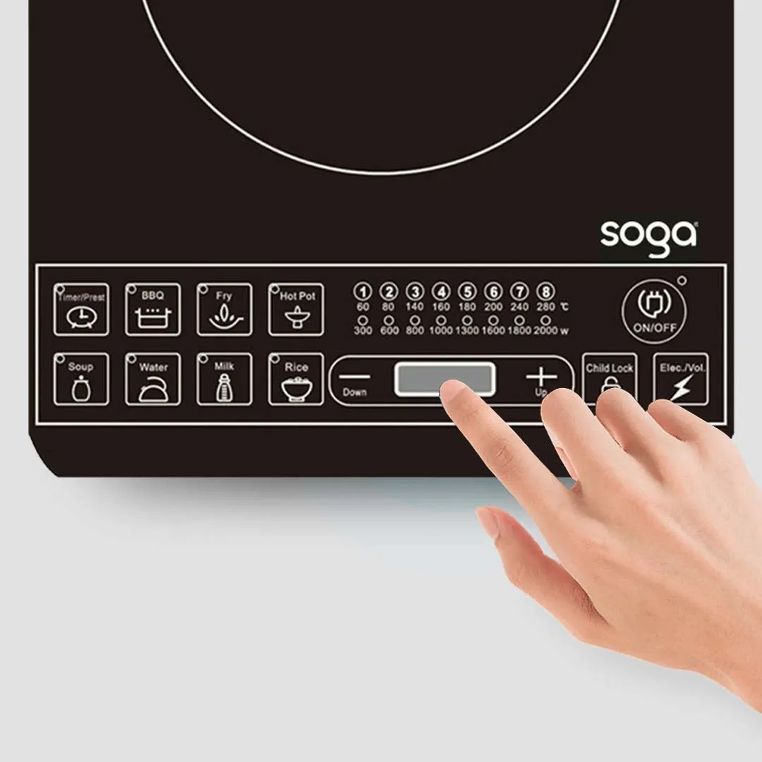 Smart Induction Cooktop Set Premium with 30cm Stainless Steel Induction Casserole Cookware