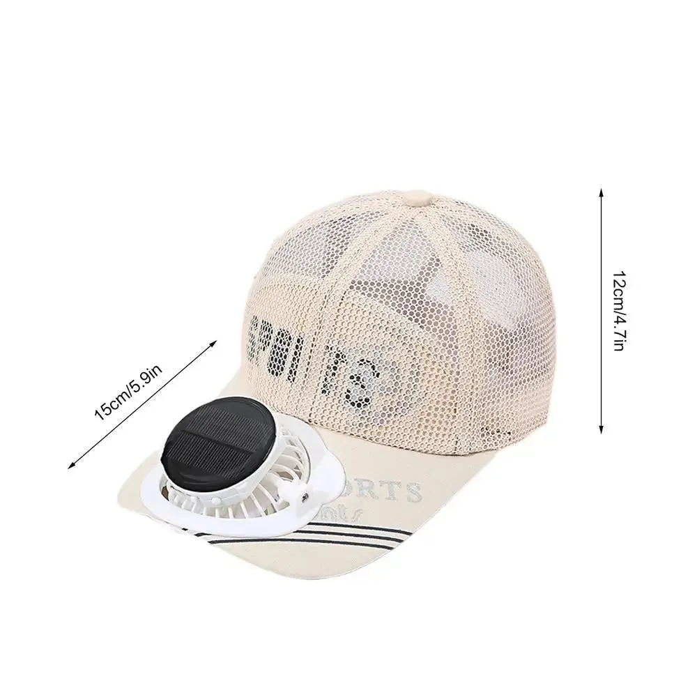 Solar-Powered Cooling Baseball Hat with USB Charging and UV Protection