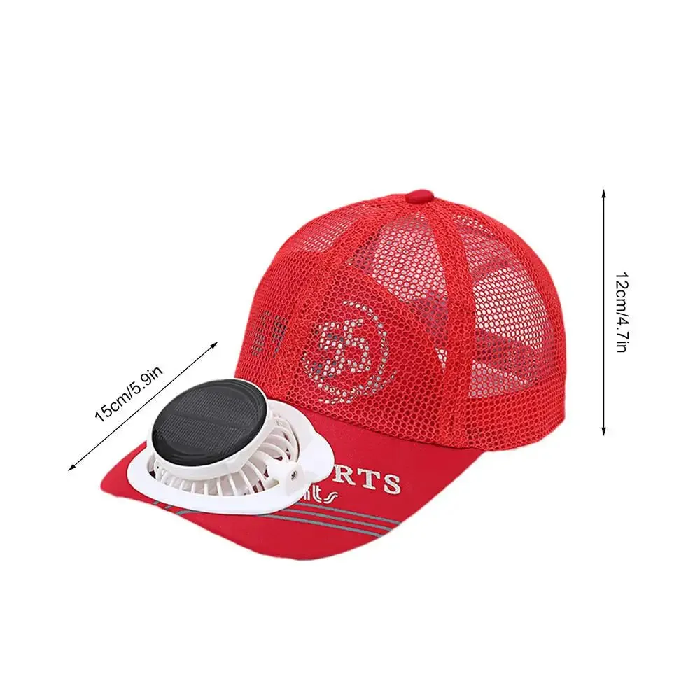Solar-Powered Cooling Baseball Hat with USB Charging and UV Protection