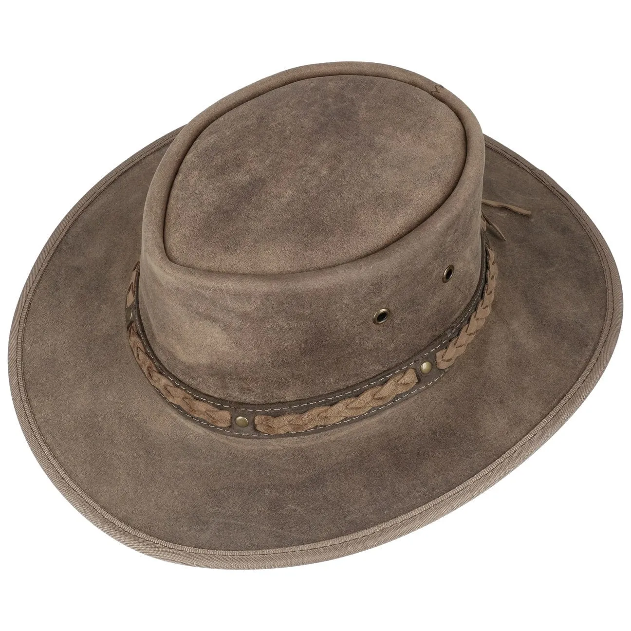 Squashy Bronco Leather Hat by BARMAH
