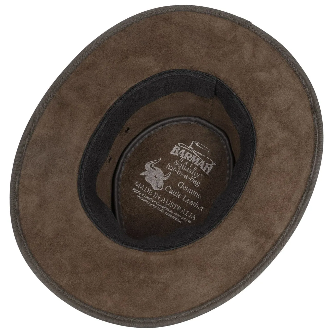 Squashy Bronco Leather Hat by BARMAH