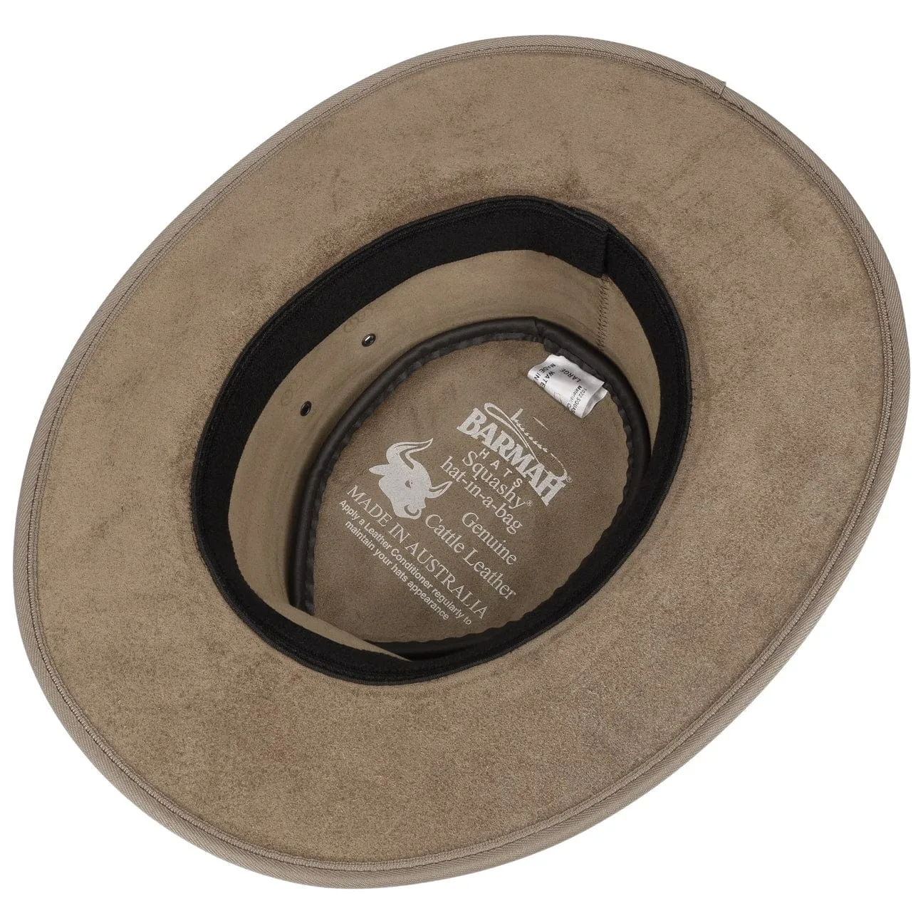Squashy Bronco Leather Hat by BARMAH