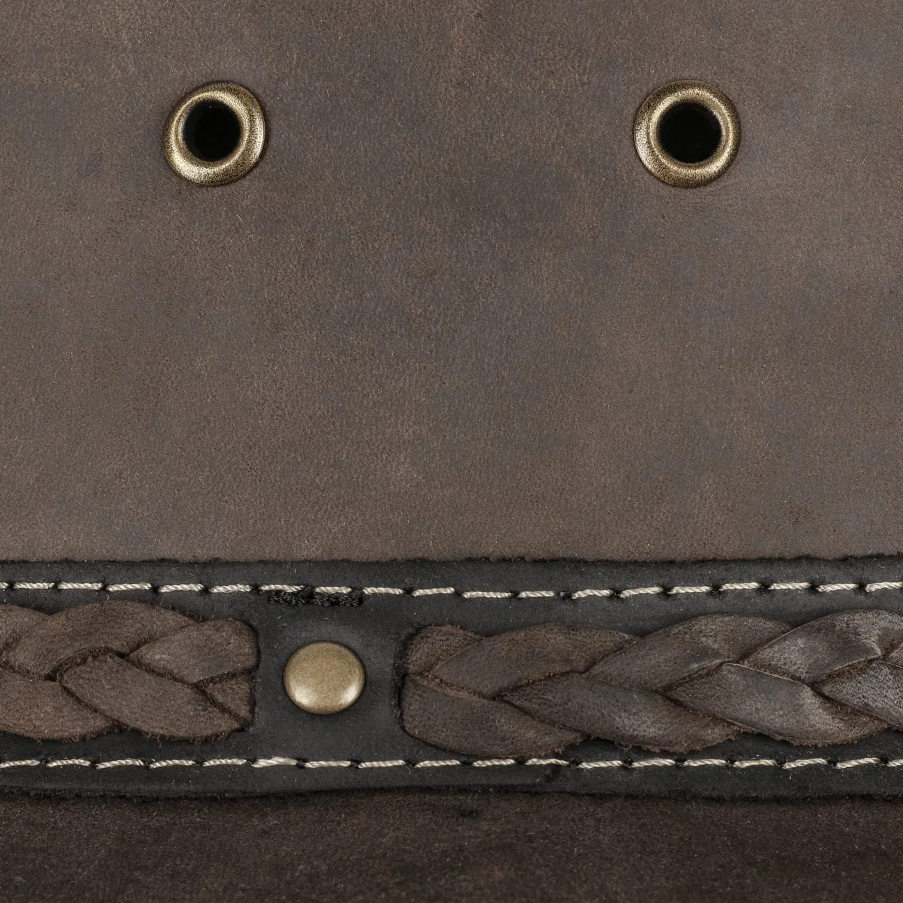 Squashy Bronco Leather Hat by BARMAH