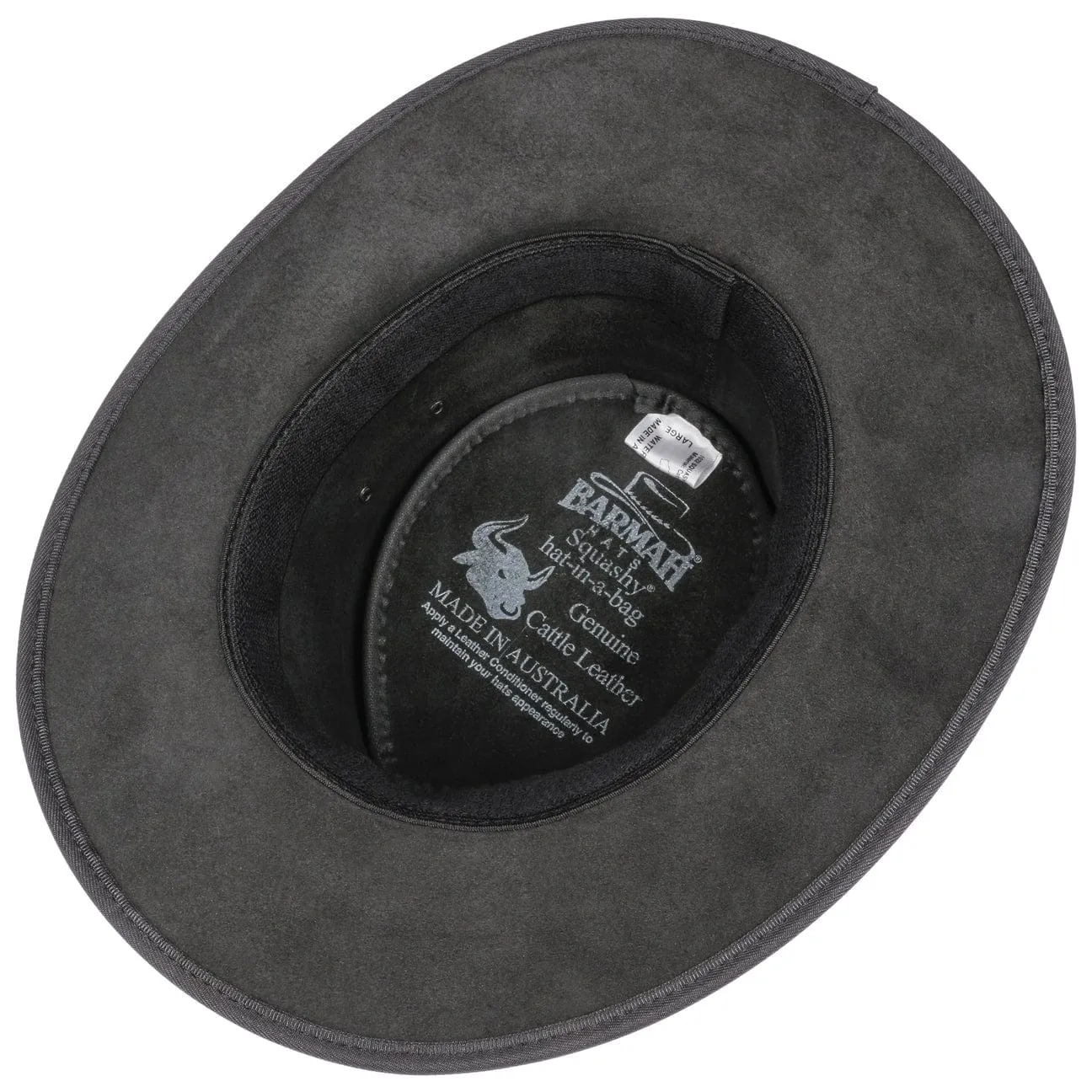 Squashy Bronco Leather Hat by BARMAH